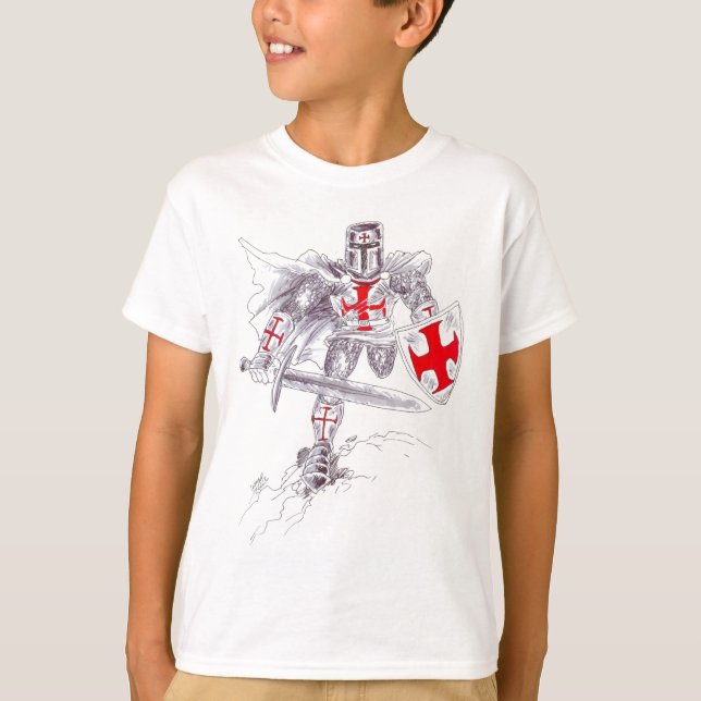 Templar Knight Art T-Shirt (Front)
