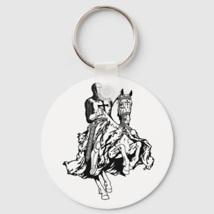 Templar knight key ring