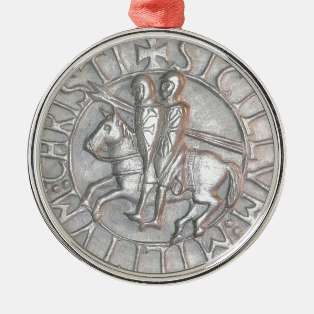 TEMPLAR KNIGHTS EMBLEM METAL ORNAMENT (Front)