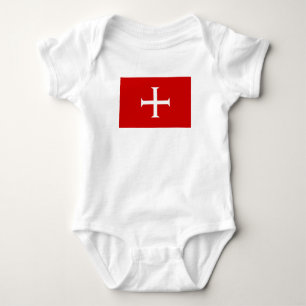 templar knights red cross malta teutonic hospitall baby bodysuit