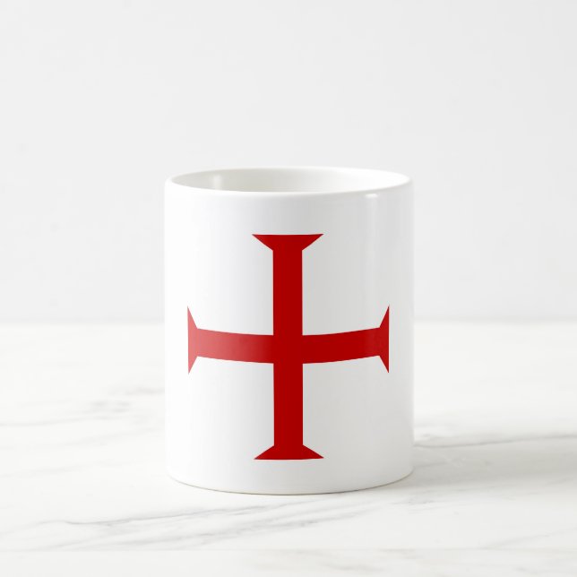 templar knights red cross malta teutonic hospitall coffee mug (Center)