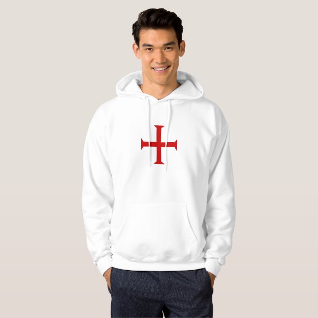 templar knights red cross malta teutonic hospitall hoodie (Front Full)