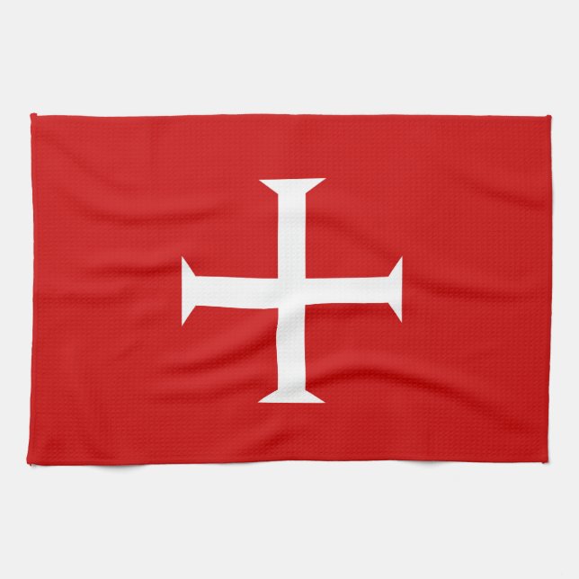 templar knights red cross malta teutonic hospitall tea towel (Horizontal)