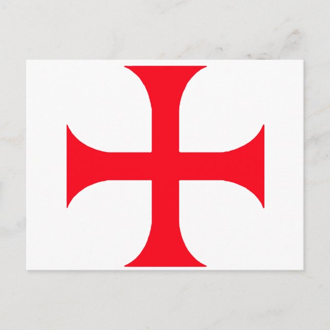 Templar red cross postcard (Front)