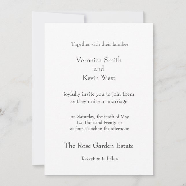 Template 5 X 7 Invitation (Front)