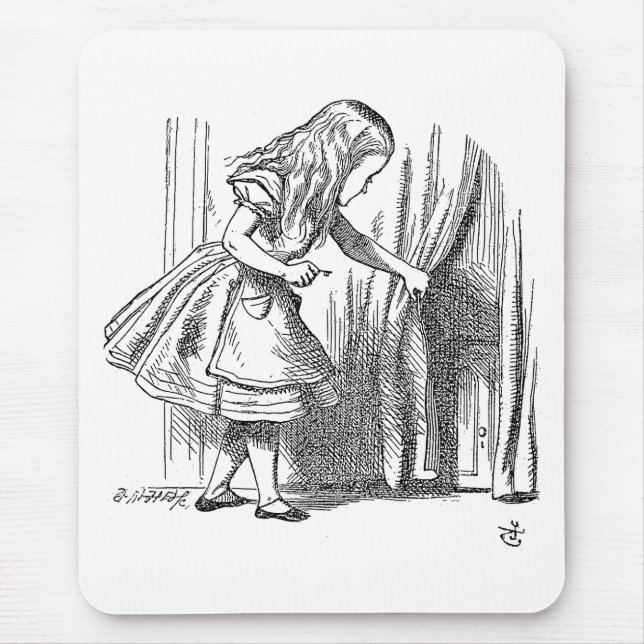 Template Alice Looking for the Door Mouse Pad (Front)