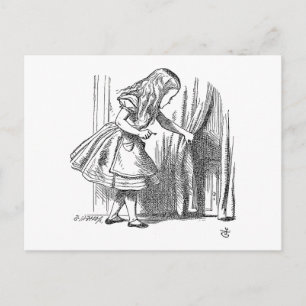 Template Alice Looking for the Door Postcard