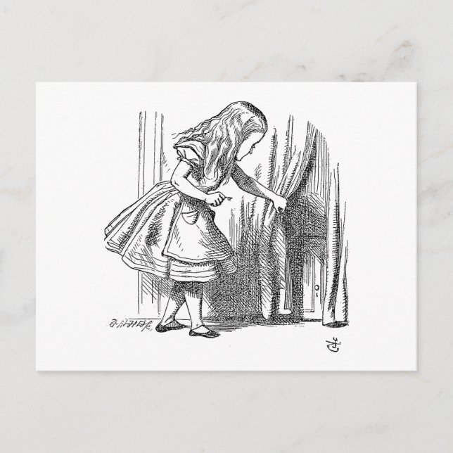 Template Alice Looking for the Door Postcard (Front)