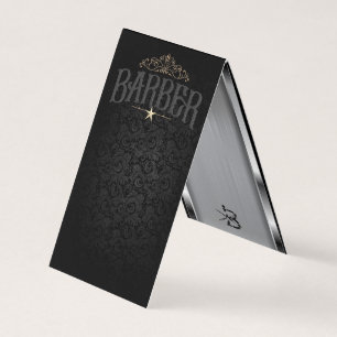 Template barber business card