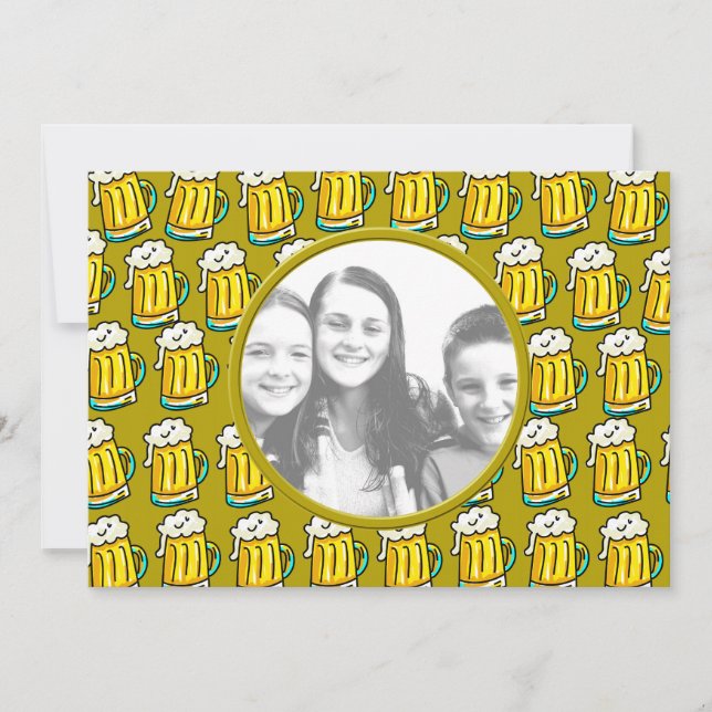 Template, Beer Border Invitation (Front)