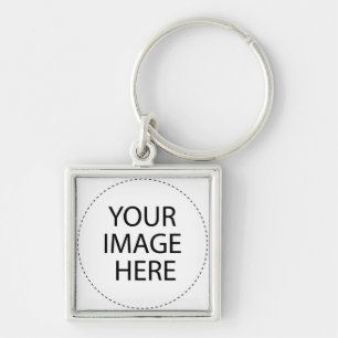 Template Blank .. Add your image text here Key Ring