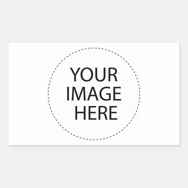 Template Blank   Add your image text or buy BLANK Rectangular Sticker (Front)