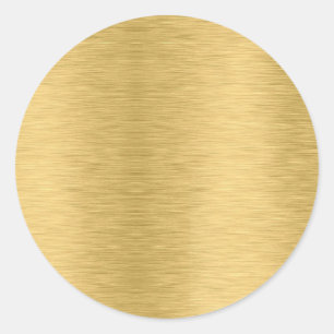 Template Blank Create Your Own Custom Text Gold Classic Round Sticker