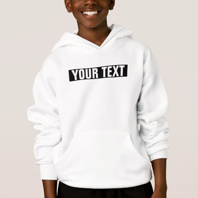 Template Boys Hoodies Add Name Text Photo Here (Front)
