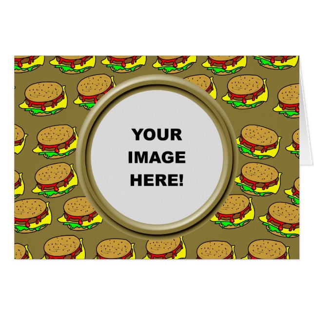 Template, Burger Border (Front Horizontal)