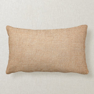 Template - Burlap Background Lumbar Cushion