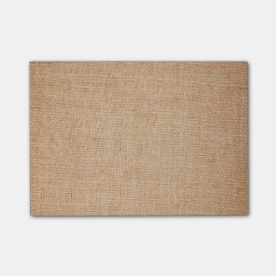 Template - Burlap Background Post-it Notes