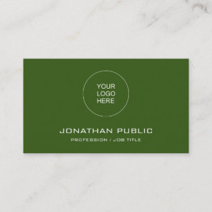 Template Business Cards Elegant Forest Green
