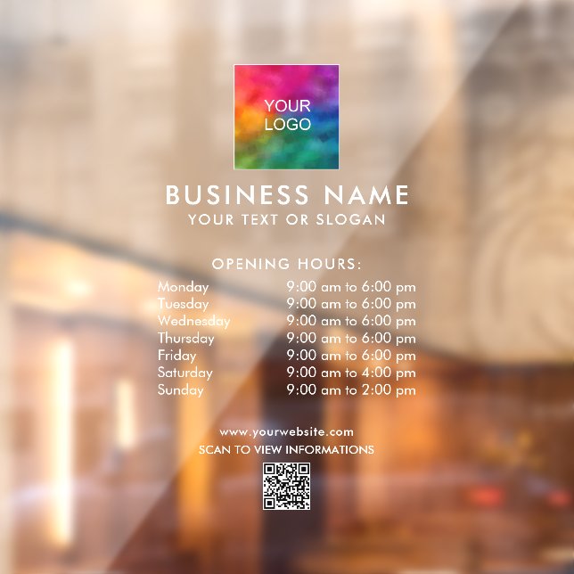 Template Business Logo QR Code Scan Price Lists (Sheet 2)