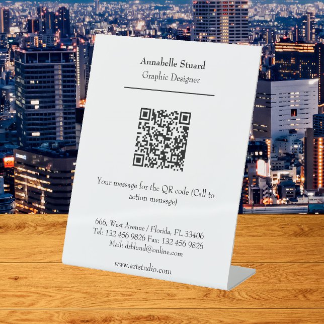 Template business office supplies desk accessories pedestal sign (Creator Uploaded)