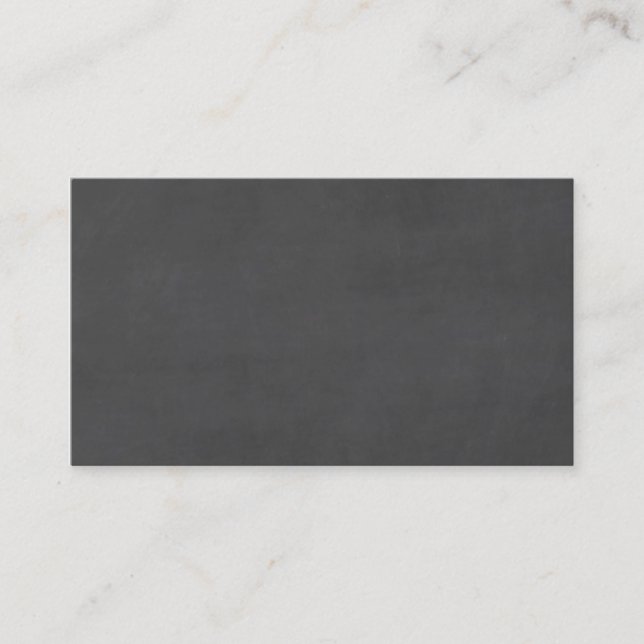 Template - Chalkboard Background Customise Business Card (Front)