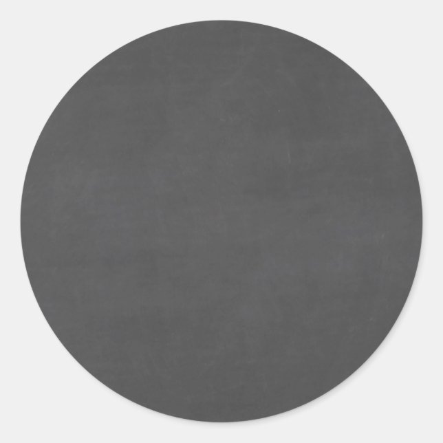 Template - Chalkboard Background Customise Classic Round Sticker (Front)