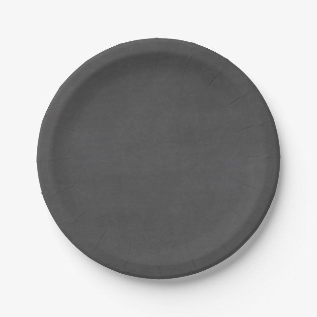 Template - Chalkboard Background Customise Paper Plate (Front)