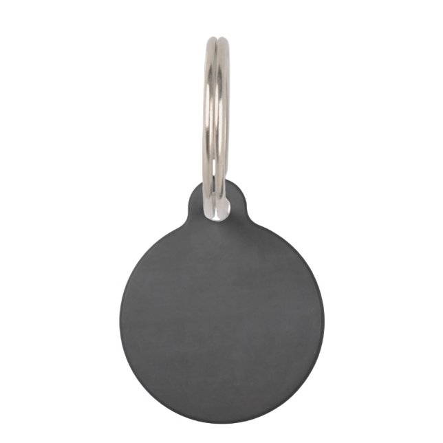 Template - Chalkboard Background Customise Pet Tag (Back)