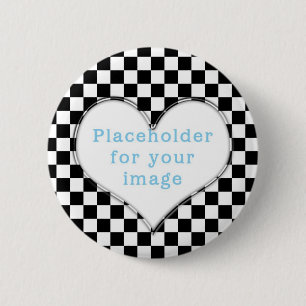 Template "Chequered" 6 Cm Round Badge
