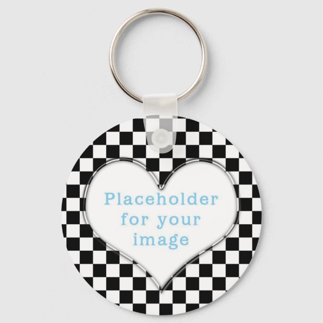 Template "Chequered" Key Ring (Front)