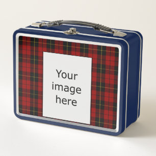 Template - Crest + Tartan Metal Lunch Box