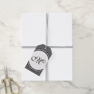 Template - Custom your text, monogram & backgr. Gift Tags