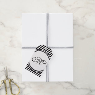 Template - Custom your text, monogram & backgr. Gift Tags