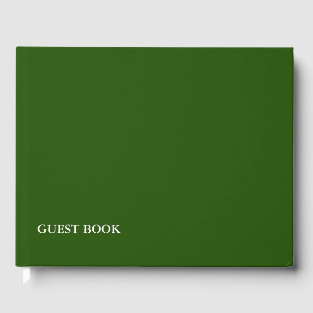 TEMPLATE DIY change colour add photo text colour Guest Book (Front)