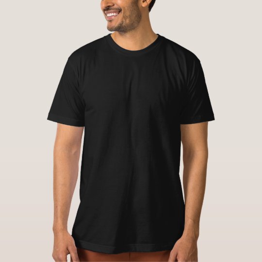 Template DIY easy customise ORGANIC T-SHIRT black