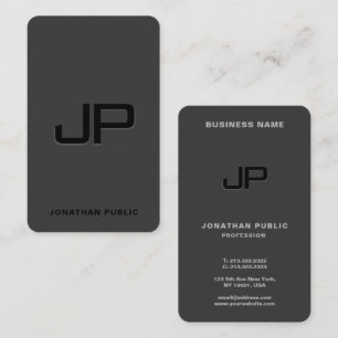 Template Elegant Modern Monogram Initial Luxurious Business Card