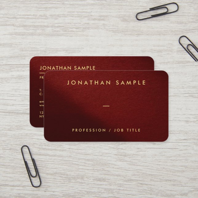 Template Elegant QR Code Luxe Premium Silk Paper Business Card (Front/Back In Situ)