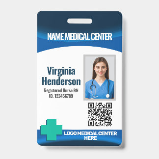 Template Employee Photo Nurse ID Badge