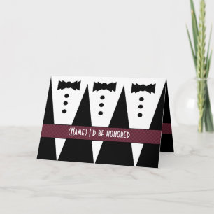 Template for BIBLE BEARER Invitation - 3 Tuxedos