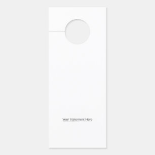 Template for Fit Square your text here, Whites Tra Door Hanger