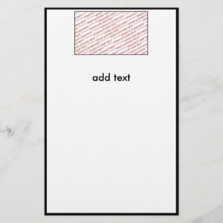 Template for Group or Class Photo Stationery