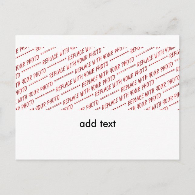 Template for Panoramic, Group or Class Photo Postcard (Front)