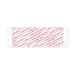 Template for Panoramic, Group or Class Photo Return Address Label