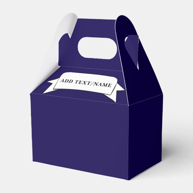 Template For Ribbon Favour Boxes (Front Side)