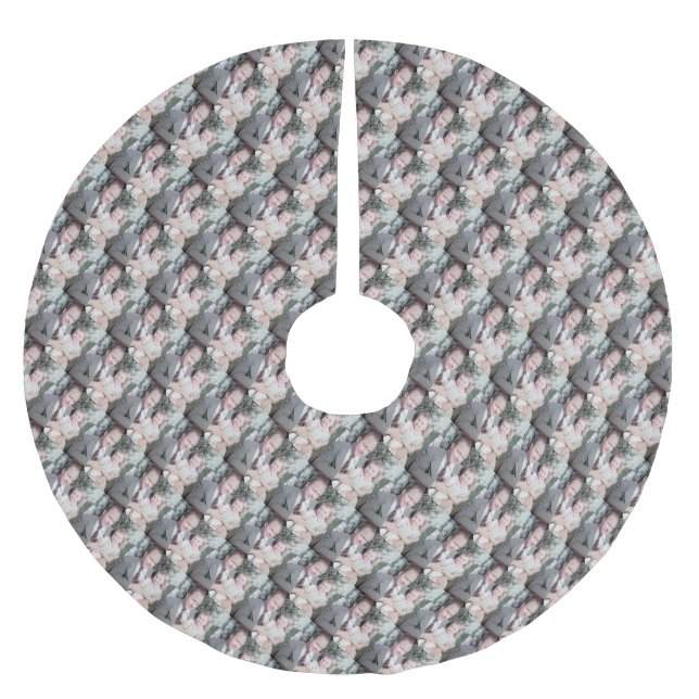 Template for your own family photo tree skirt (Front)