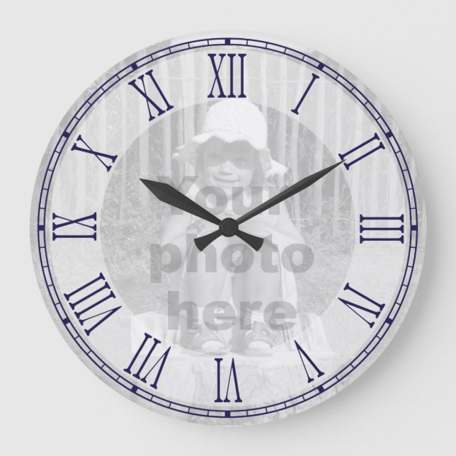 Template for your photo roman numeral wall clock (Front)