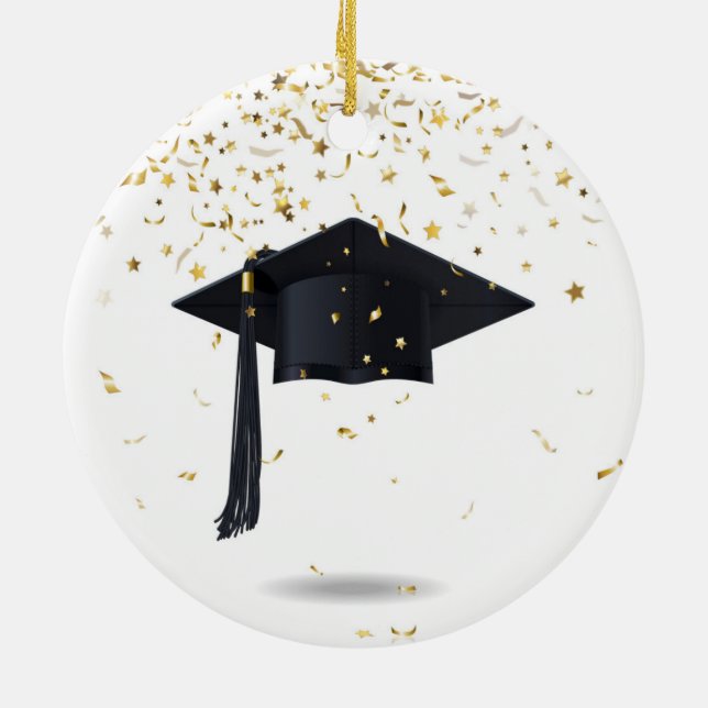 template,gradute,graduation,customisable,chic, ceramic tree decoration (Back)