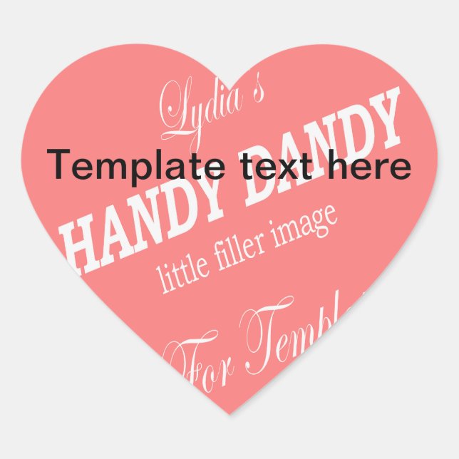 Template Heart Sticker - Keep (Front)