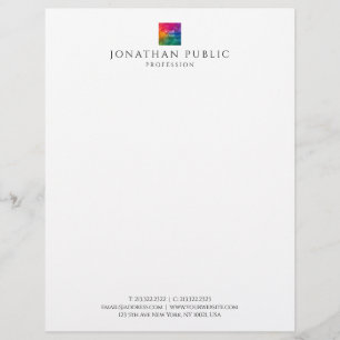 Template Letterhead Custom Company Logo Modern