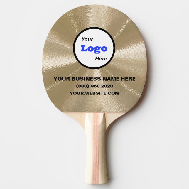 Template Logo Business Paddle Template Gold (Front)